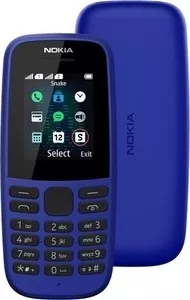 Фото №0 Мобильный телефон NOKIA 105 SS (TA-1203) blue без зарядного ус-ва