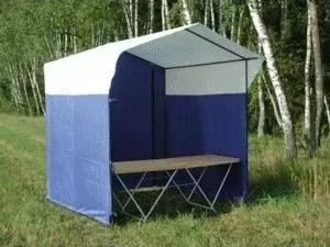 Палатка Митек Домик 1,5х1,5 (разборная)(Синий/Белый)