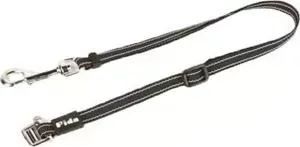 Сворка Fida на рулетку Dual leash с лентой белая для второй собаки
