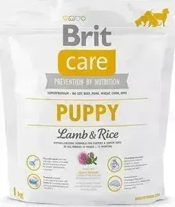 Сухой корм Brit Care Puppy All Breed Lamb Rice гипоаллергенный с ягненком и рисом для щенков и молодых собак всех пород 1кг (132702)