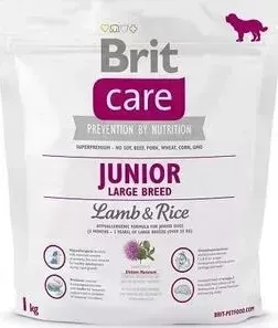 Сухой корм Brit Care Junior Large Breed Lamb Rice гипоаллергенный с ягненком и рисом для молодых собак крупных пород 1кг (132705)
