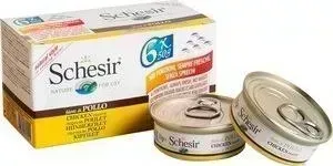 Консервы Schesir Nature for Cat Chicken Fillets кусочки в собственном соку с куриным филе для кошек 50г (С112)