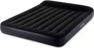 Мат гимнастический INTEX Надувной рас 64148 с подголовником Pillow Rest Classic Bed Fiber-Tech, 152х203х25 см встроенный насос,