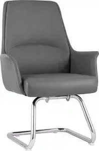 Кресло TopChairs для посетителей Viking серое C025 DL001-22 + C025 legs