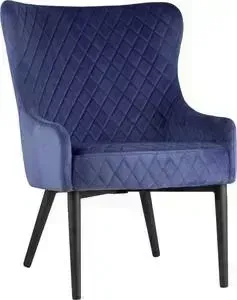 Кресло Stool Group Ститч вельвет королевский синий MC15S-3 HLR-65
