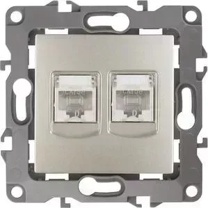 Розетка информационная 2XRJ45 ЭРА 12-3108-04