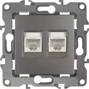 Розетка информационная 2XRJ45 ЭРА 12-3108-12