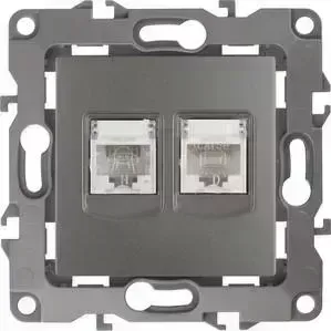 Розетка комбинированная RJ45+RJ11 ЭРА 12-3109-12