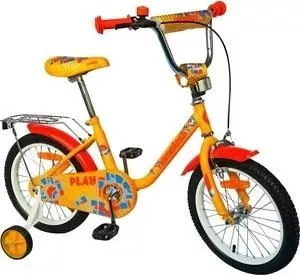 Велосипед Nameless 16 PLAY, желтый/оранжевый