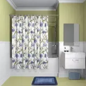 Штора для ванной IDDIS Promo 180x180, бело-голубая (P05P118i11)