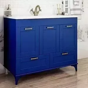Тумба с раковиной Sanflor с Ванесса 105 индиго (C0002146, 4640021064740)