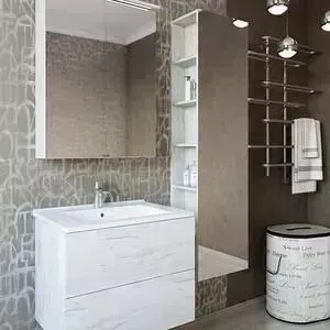 Мебель для ванной Sanflor Чикаго 65 дуб крафт белый
