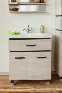 Тумба с раковиной Sanflor с Техас 60 венге\орегон (C0000001978, 4620008197364)