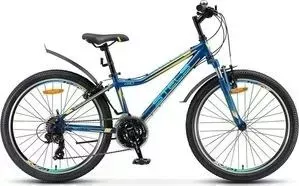 Велосипед STELS Navigator-410 V 24" 21-sp V010 13" Темно-синий/желтый