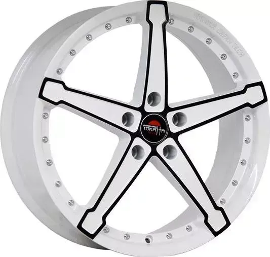 Диск автомобильный РаспродажаУценка MODEL-10 YOKATTA 8X18/5X115 ET45 D70.3 W+B*(Механические повреждения)