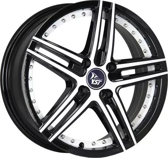 Диск автомобильный РаспродажаУценка X-1 YST 6.5X16/5X114.3 ET50 D66.1 B+W+WSI*(Дефект ЛКП)