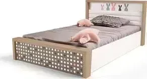 Кровать ABC-KING Mix bunny №5 подъемный механизм розовый 190х90