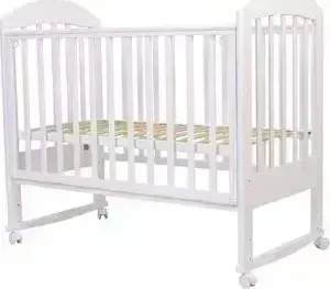 Кроватка детская ТОПОТУШКИ 120х60 -2 (арт.49) кол/качалка (белый)