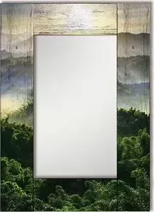 Зеркало Дом Корлеоне Настенное Зеленая долина 90x90 см