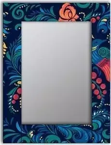 Зеркало Дом Корлеоне Настенное Синяя Жар-птица 65x80 см