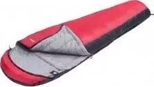 Спальный мешок Jungle Camp Track 300 XL, широкий, трехсезонный, левая молния, цветсерый, красный