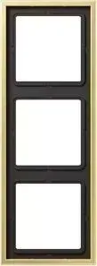 Рамка Jung 3-постовая LS 990 латунь classic ME2983C