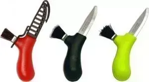 Нож Morakniv Karl-Johan для грибов (нержавеющая сталь, лайм, щетка из конского волоса)