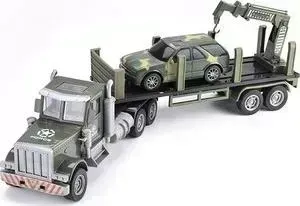 Радиоуправляемый грузовик Zhoule Toys -трейлер + джип CityTruck 1/24 - 552-B2