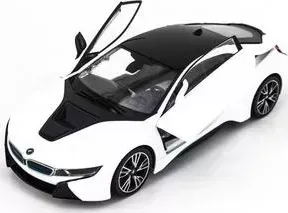 Радиоуправляемая машина Rastar BMW i8 White 1/14 с открывающимися дверями - 71010-W