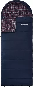 Фото №1 Спальный мешок TREK PLANET Belfast XL Comfort, широкий с фланелью, правая молния, цвет- черный
