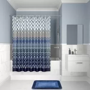 Штора для ванной IDDIS Decor 180x200, синий (D07P218i11)