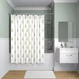 Штора для ванной IDDIS Basic 180x200, бело-золотая (B25P218i11)