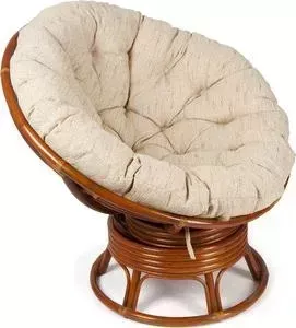 Кресло-качалка TetChair PAPASAN w 23/01 B с подушкой коньяк