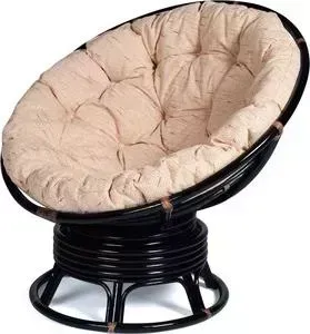 Кресло-качалка TetChair Papasan w 23/01 B с подушкой, Античный коричневый