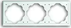 Рамка ABB 3-постовая Impuls альпийский белый