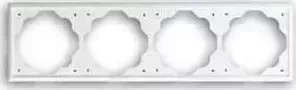 Рамка ABB 4-постовая Impuls альпийский белый