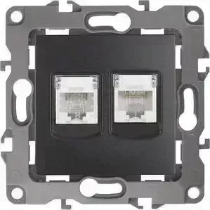 Розетка комбинированная RJ45+RJ11 ЭРА 12-3109-05