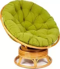 Кресло-качалка TetChair Papasan w 23/01 B с подушкой Honey мед/флок олива 23