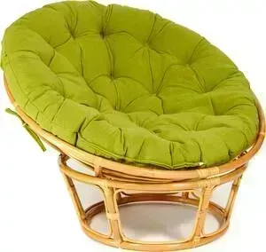 Кресло TetChair Papasan 23/01 W с подушкой Honey мед/флок олива 23