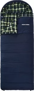 Фото №1 Спальный мешок TREK PLANET Chelsea XL Comfort, широкий с фланелью, правая молния, цвет- черный