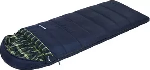 Фото №2 Спальный мешок TREK PLANET Chelsea XL Comfort, широкий с фланелью, правая молния, цвет- черный