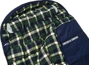 Фото №3 Спальный мешок TREK PLANET Chelsea XL Comfort, широкий с фланелью, правая молния, цвет- черный
