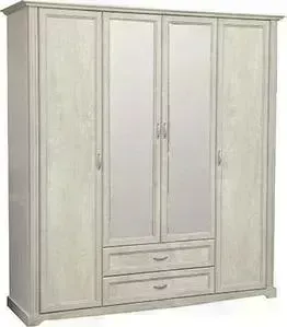 Шкаф для одежды Олимп 32.01 сохо бетон пайн белый / Masa Decor бетон пайн белый / профиль бетон пайн белый патина / ДВПО белый / зеркало: характеристи