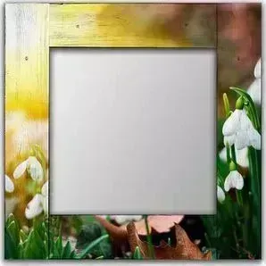 Зеркало Дом Корлеоне Настенное Подснежники 80x80 см