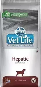 Сухой корм Farmina Vet Life Dog Hepatic для собак с хронической печеночной недостаточностью 12кг