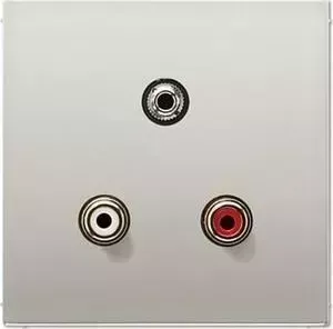 Аудио-разъем Jung RCA/Stereo Jack (TRS 3.5 mm) LS 990 edelstahl MAES1011