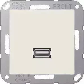 Розетка Jung HDMI одинарная А 500 слоновая кость MAA1122