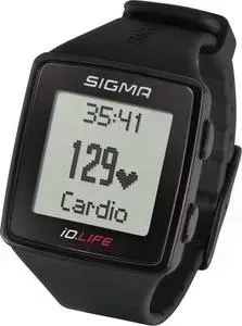 Велокомпьютер SIGMA часы-пульсометр iD.LIFE black, 24600, черный.7 функций, без нагрудного датчика