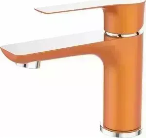 Смеситель для раковины Devida Zutto-Orange на гайке, оранжевый (DVS1243-14O)