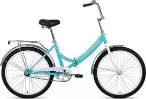 Велосипед FORWARD VALENCIA 24 1.0 (рост 16") 2020, мятный/серый